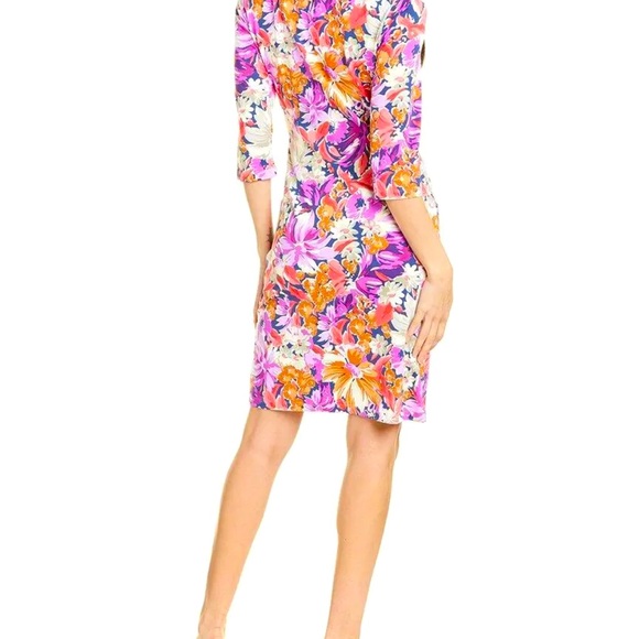 228.00 NWT J. MCLAUGHLIN M CATALYST PALMER FLORAL DRESS - Picture 4 of 9